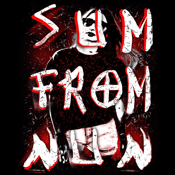 Creating a Rad Screen Printing Design with Hand-Painted Letters, a Photo, and a Crumpled Paper Distress Overlay